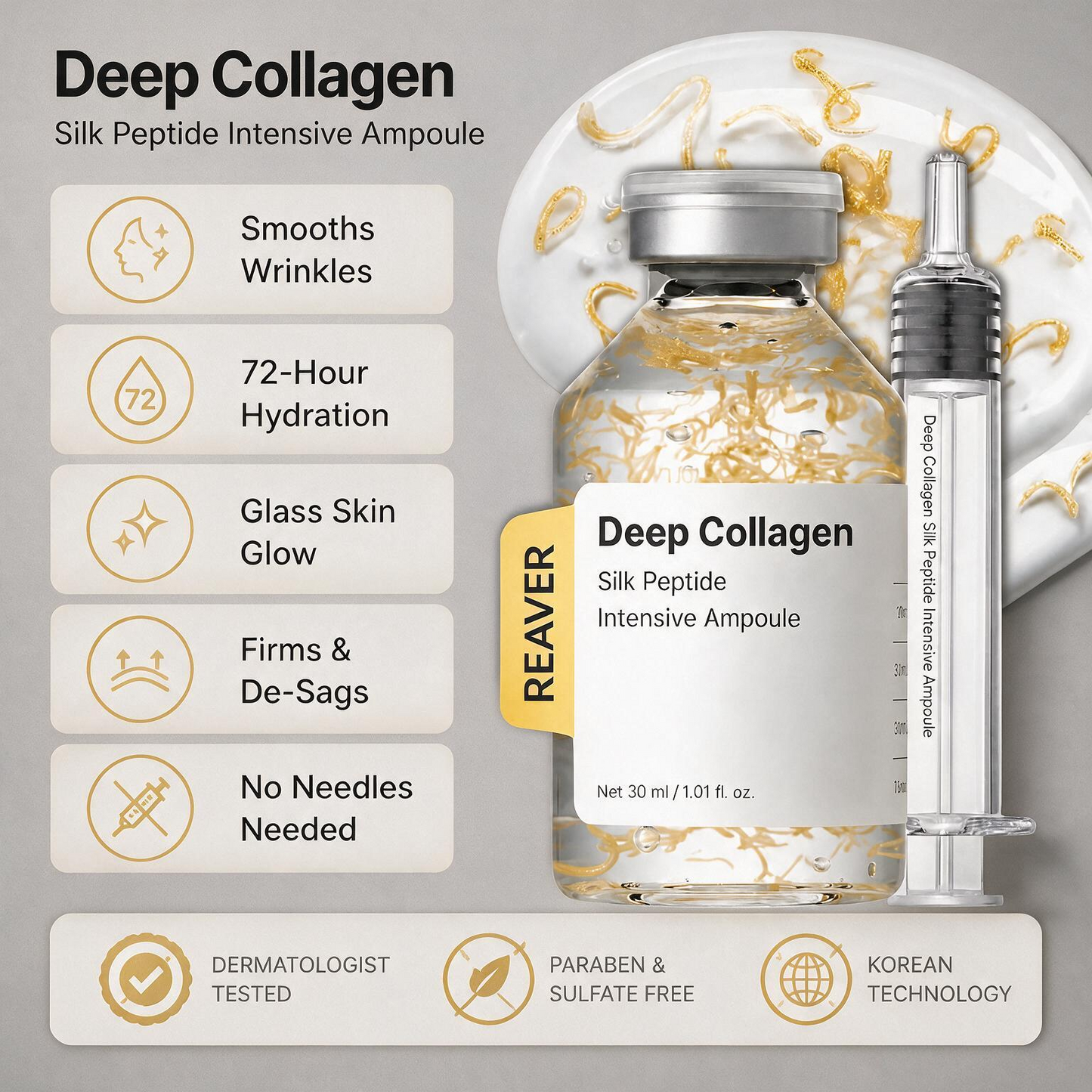 REAVER - DEEP COLLAGEN SILK PEPTIDE AMPOULE